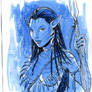 Neytiri Avatar watercolor