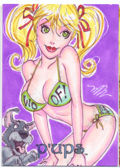 pups original sketch card 3