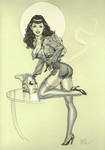 Bettie Page Rocketeer by MichaelDooney