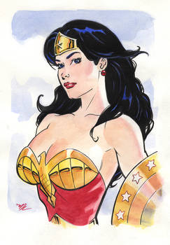 Wonder Woman Watercolor