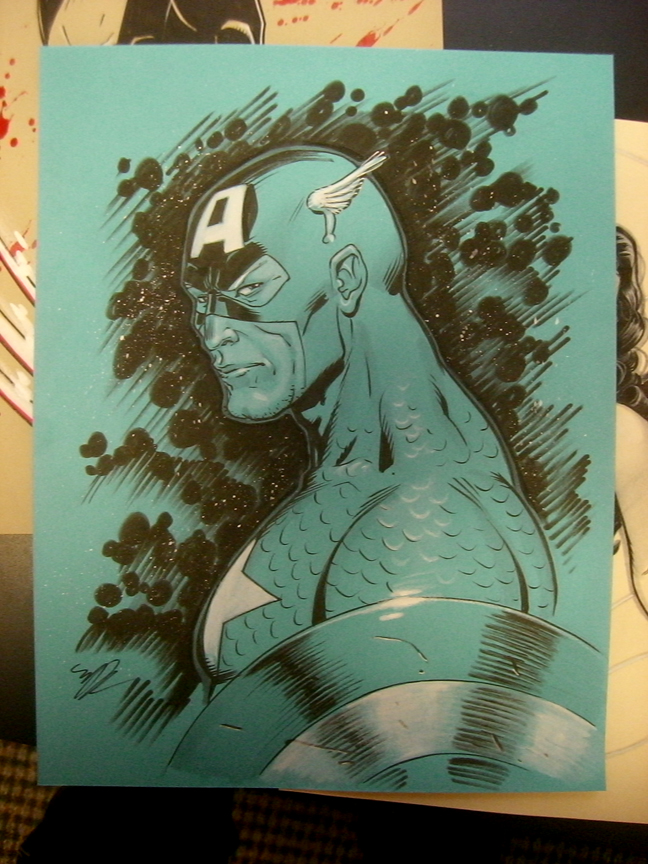 Captain America con sketch