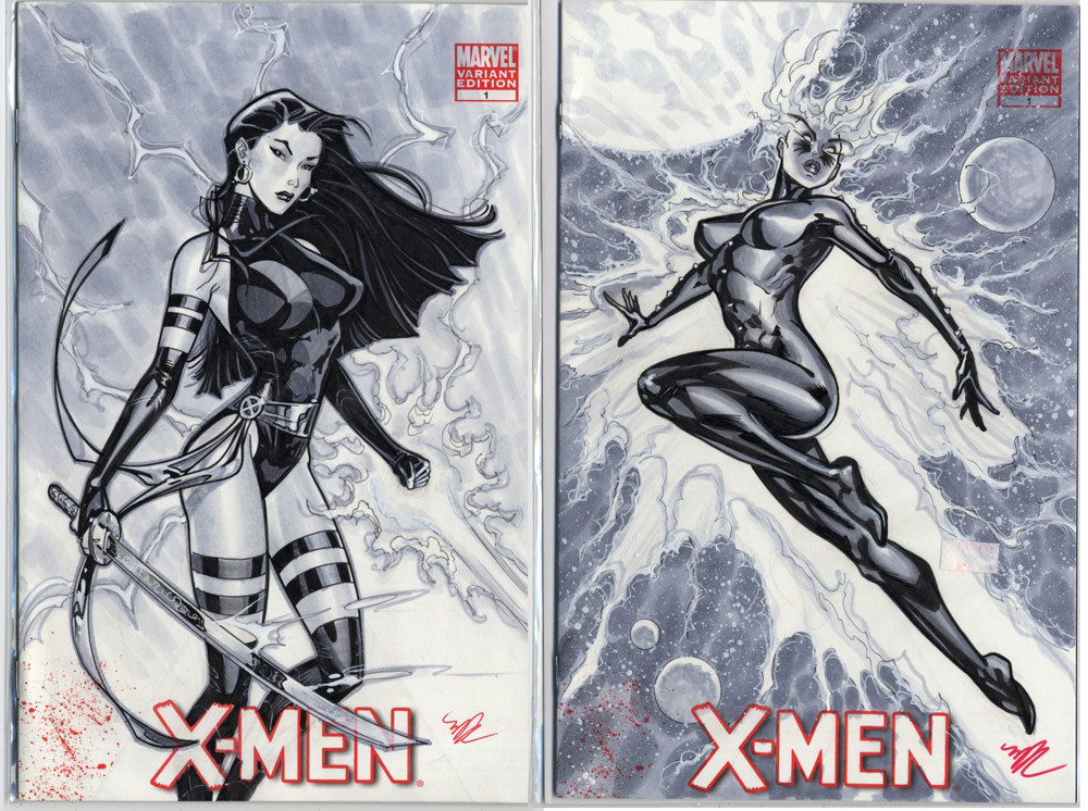 XMen blank variant covers