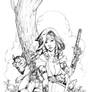 Red Riding Hood steampunk cover pencils
