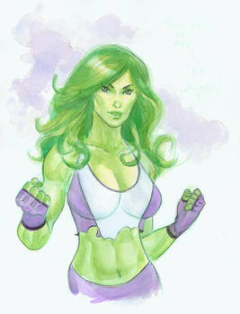 She Hulk watercolor