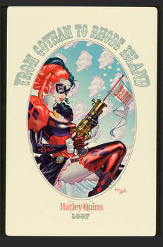 Harley Quinn 1887 Rhode Island Print