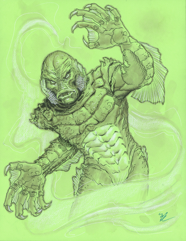 Creature from the Black Lagoon  con sketch