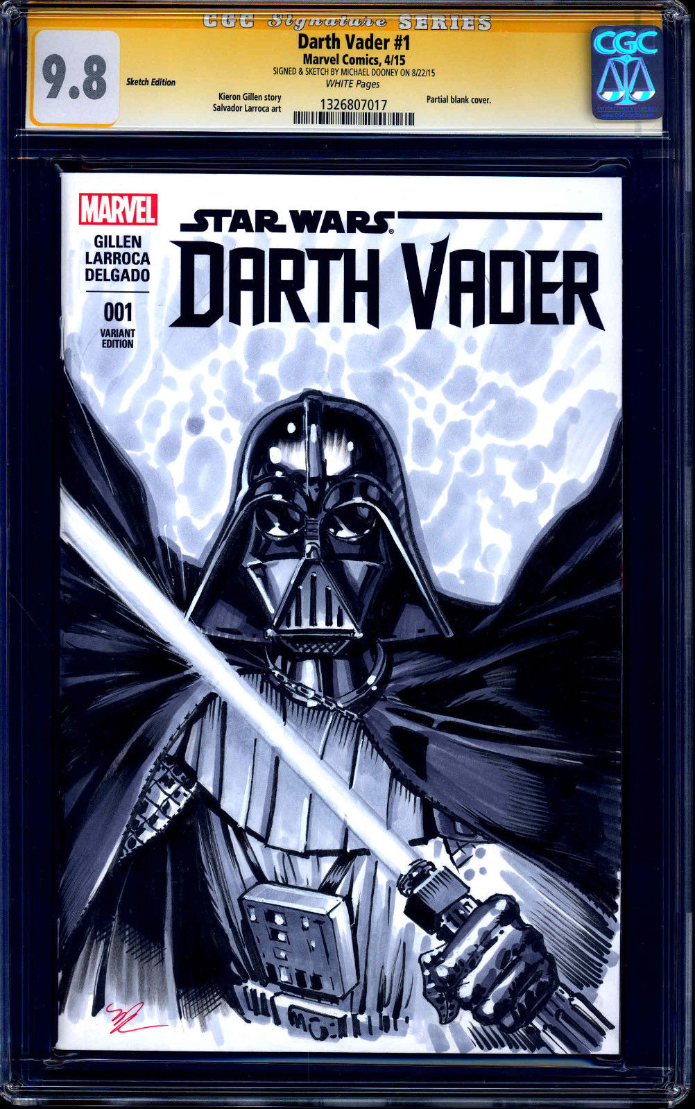 Darth Vader comic cover