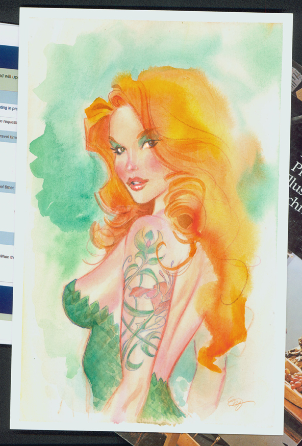 Poison Ivy watercolor