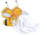 Combee using Gust by GlitzerKirby