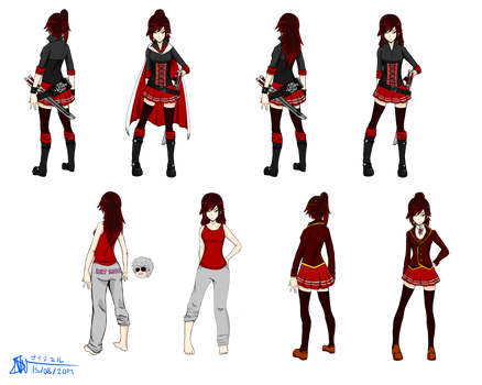 Summer Rose Reference Sheet by NaijMizuho