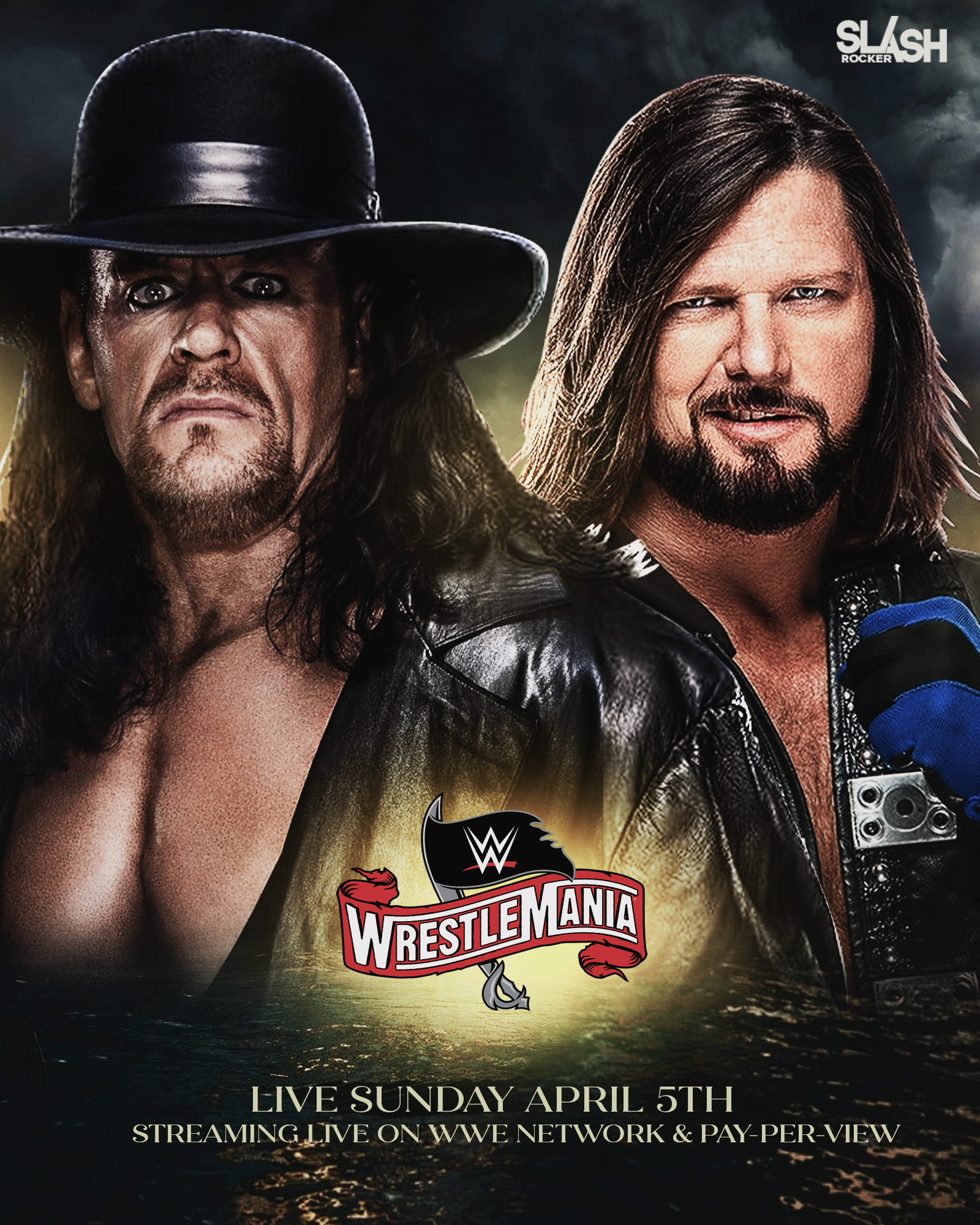 WWE Wrestlemania 36 The Undertaker vs AJ Styles by
