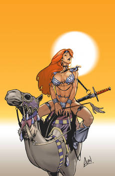 Red Sonja on a Camel