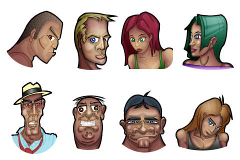 Pool Characters by DanLHughes on DeviantArt