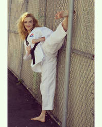 Barefoot Taekwondo Girl