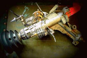 One of a kind Raygun sculpture by Dave Britton