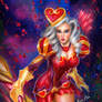 Ashe valentine skin ( league of legends )