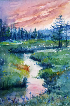 Landscape Water colour