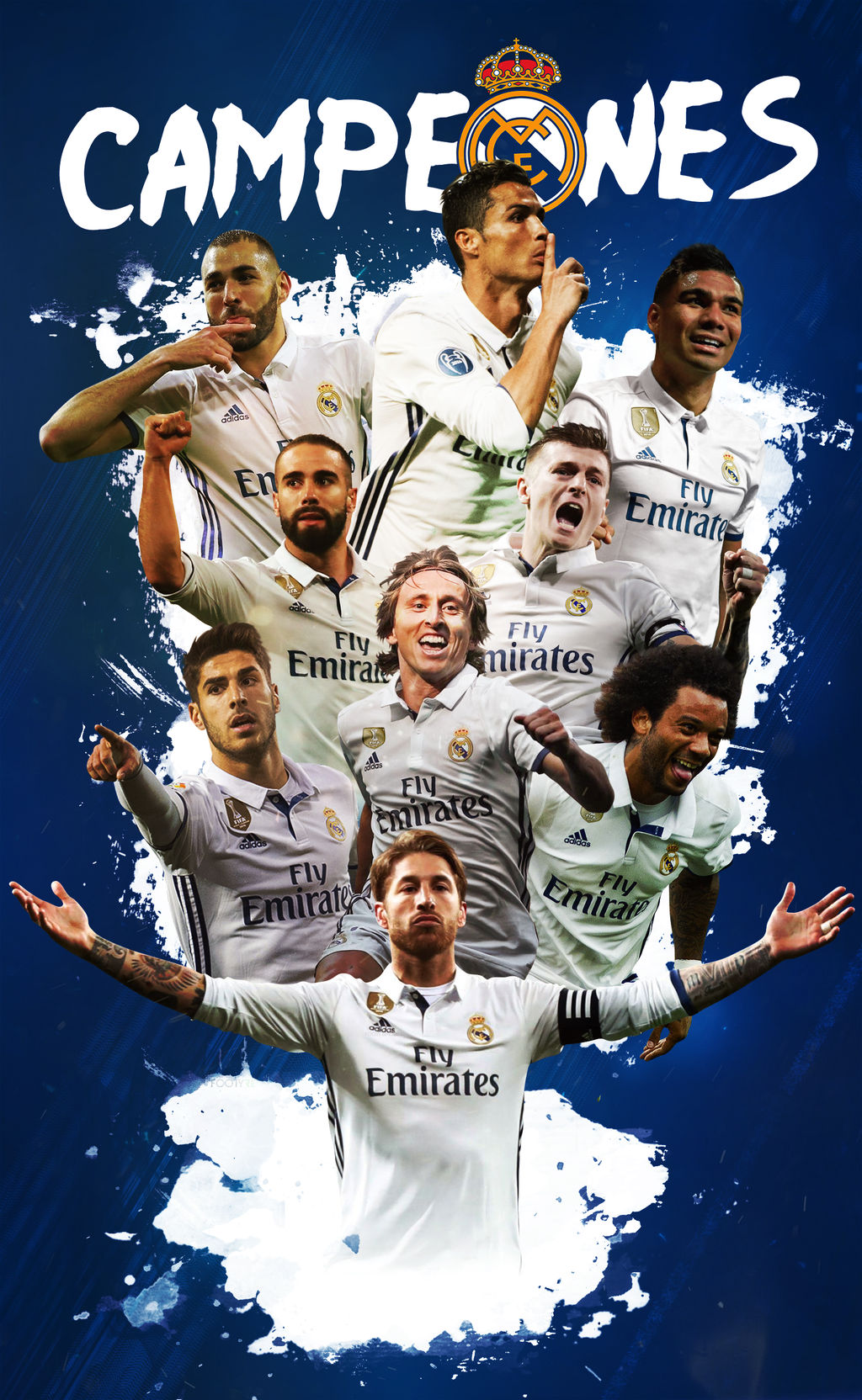 Real Madrid Full Team Wallpaper