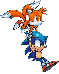Sonic and Tails Flying