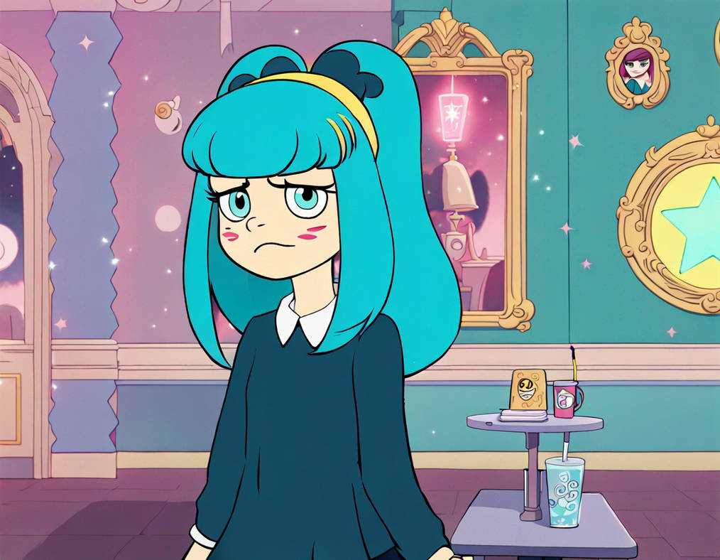 Lisa blue hair Beautiful,