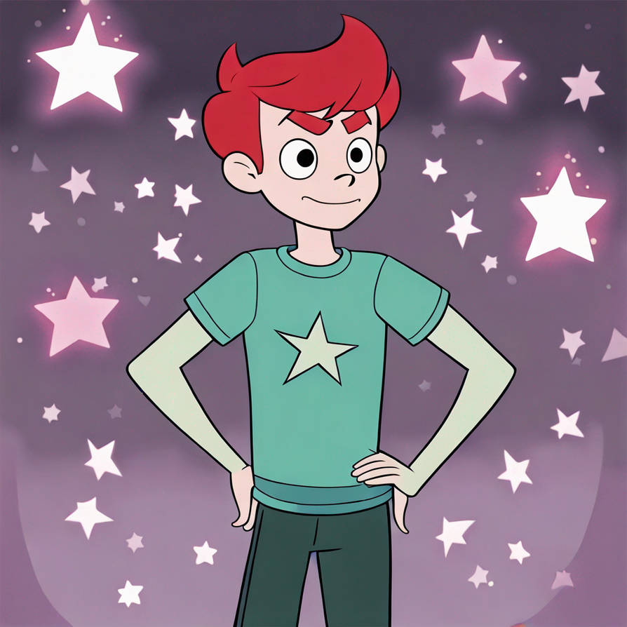 Teen boy Myron red hair