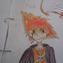 Flame, Batman, and Soul Eater OC