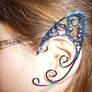 Blue Elf Ear Cuff