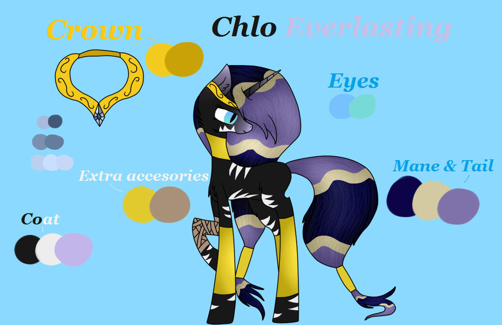 Colour guide to Chlo Everlasting by laurast123 on DeviantArt