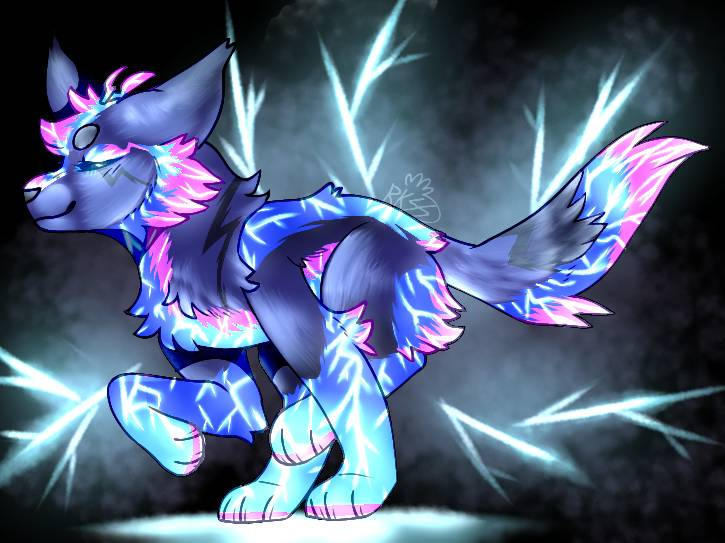 Lightning Wolf by KsSandbom on DeviantArt