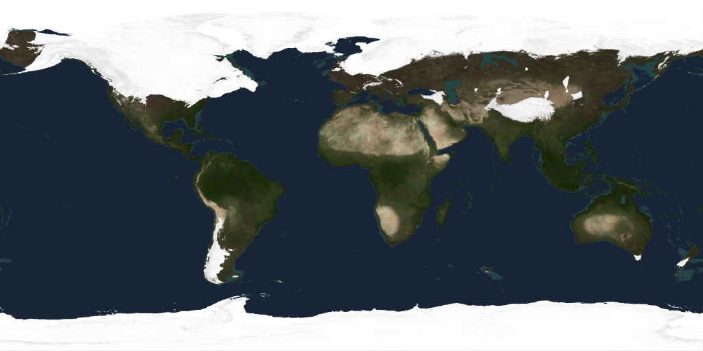 Ice Age Earth Map