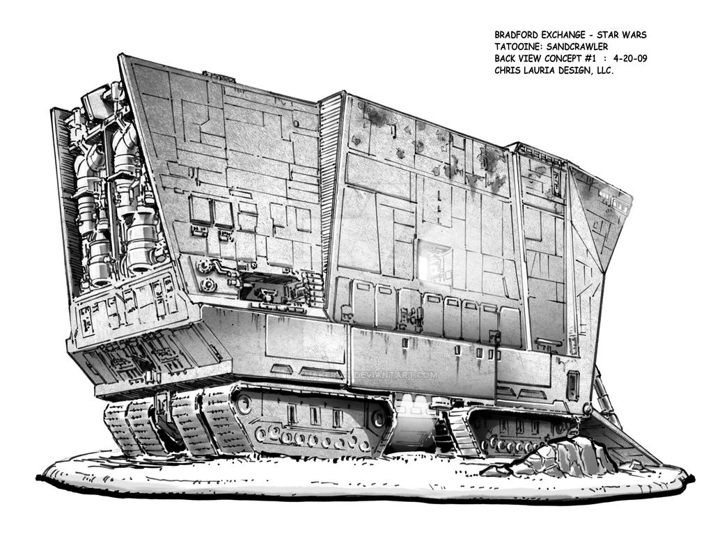 Sand Crawler Star Wars Sandcrawler : Back by toymaker-cl on DeviantArt