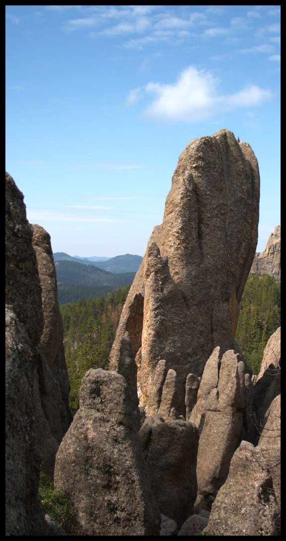 rock-framed vista