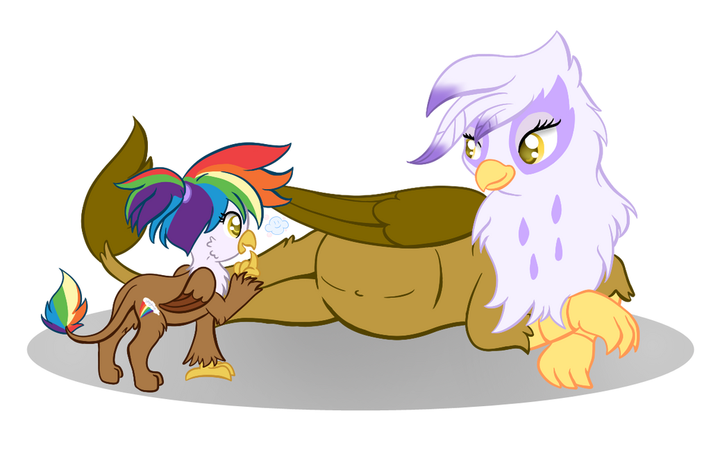 Point Commission - Rainbow Feather and Gilda