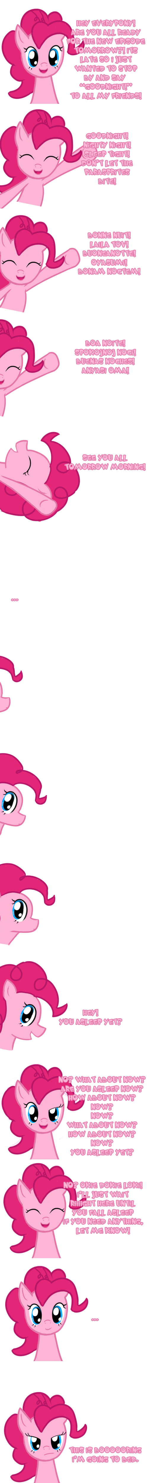 Pinkie Says GOODNIGHT--again