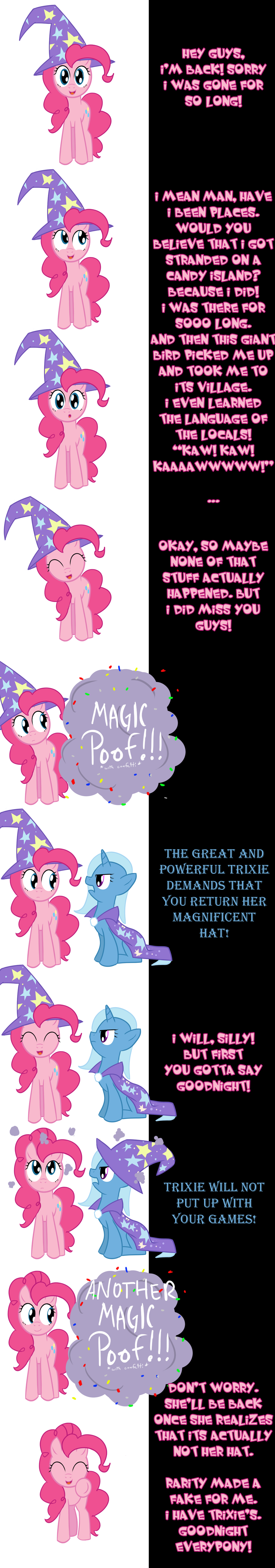 Pinkie and Trixie say Goodnight