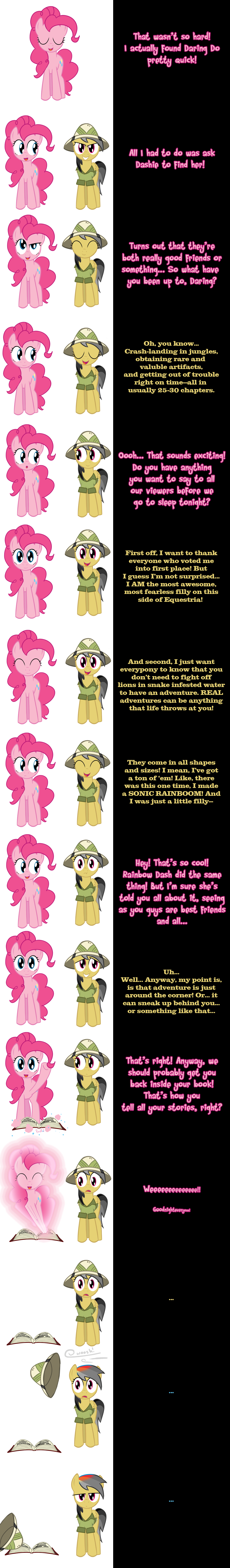 Pinkie Pie and Daring Do say Goodnight!