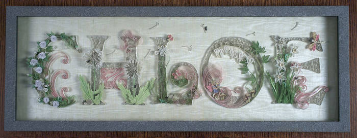 Baby name frame #4 - CHLOE