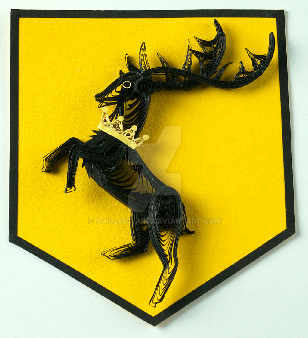 Game of Thrones Quilling Sigil House Baratheon