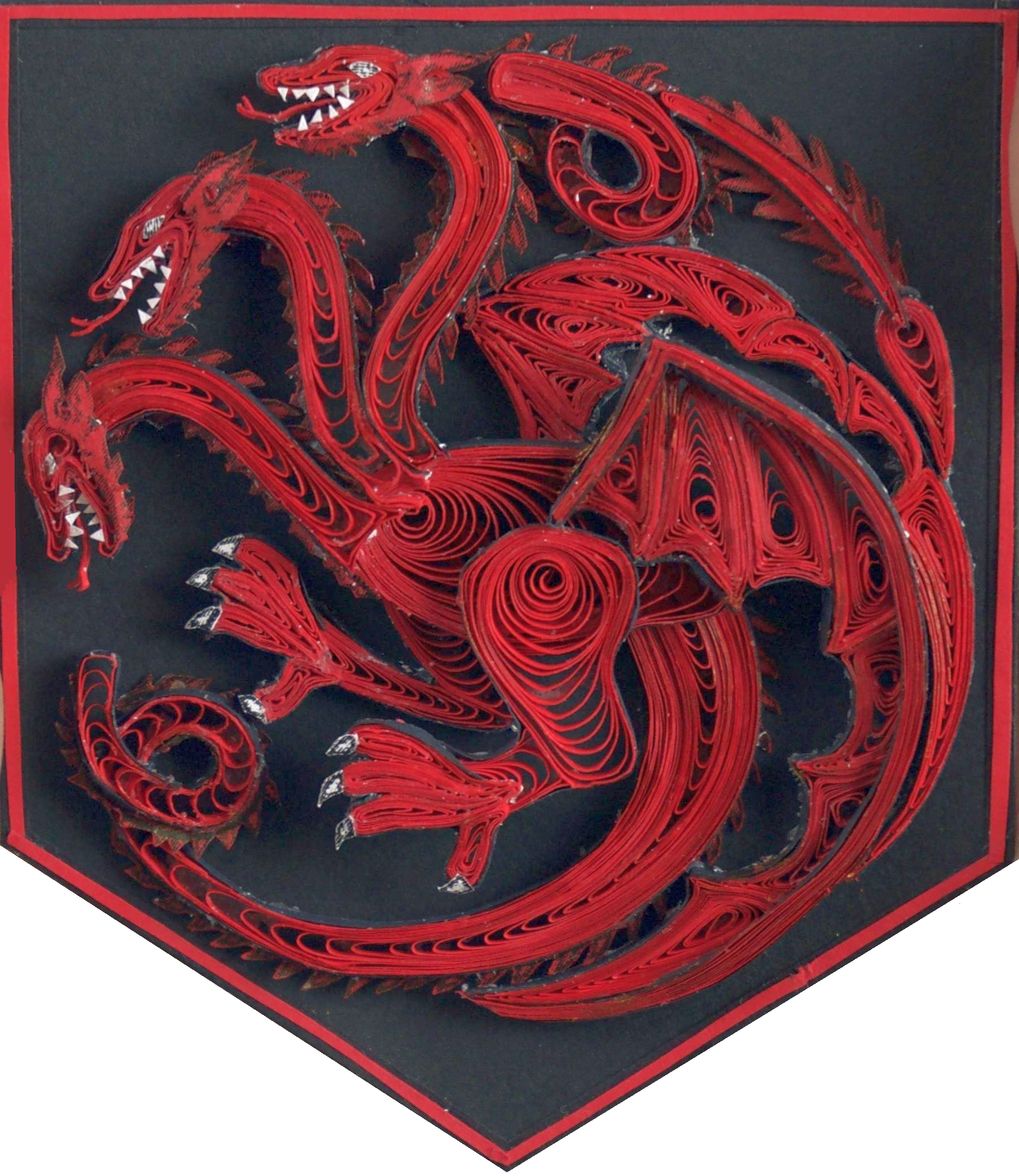 Game of Thrones Quilling Sigil House Targaryen