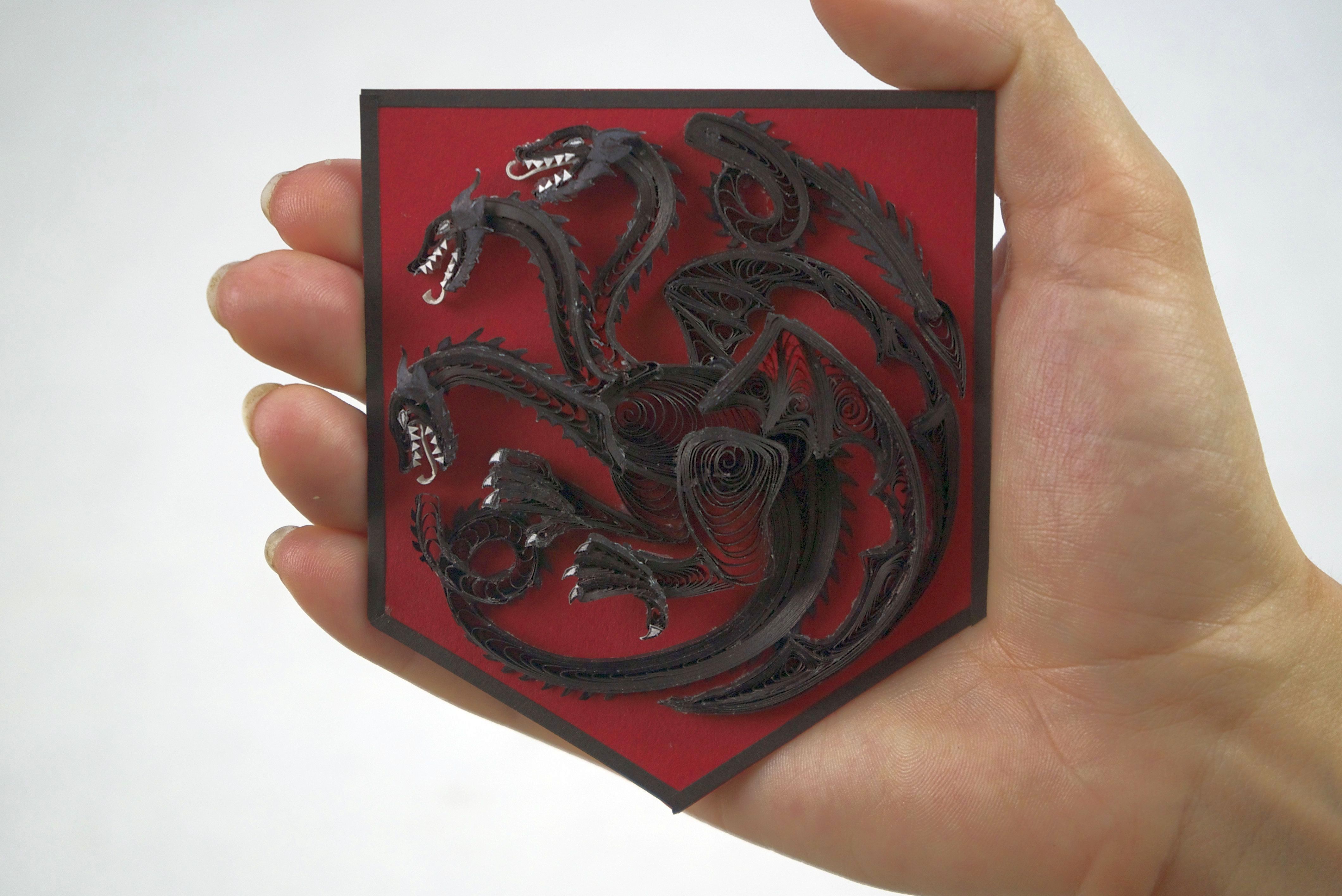 Game of Thrones Quilling Art House Blackfyre Scale