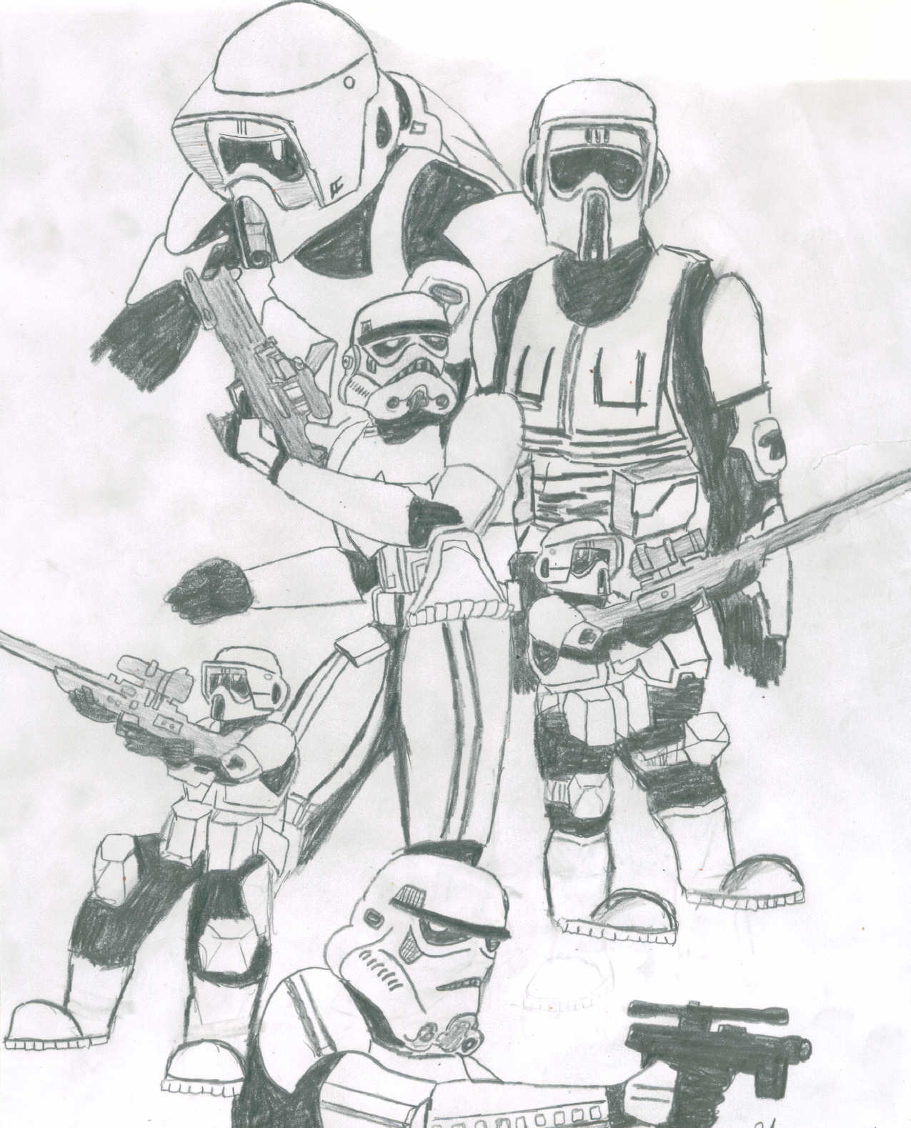 Scout Troopers+Stormtroopers