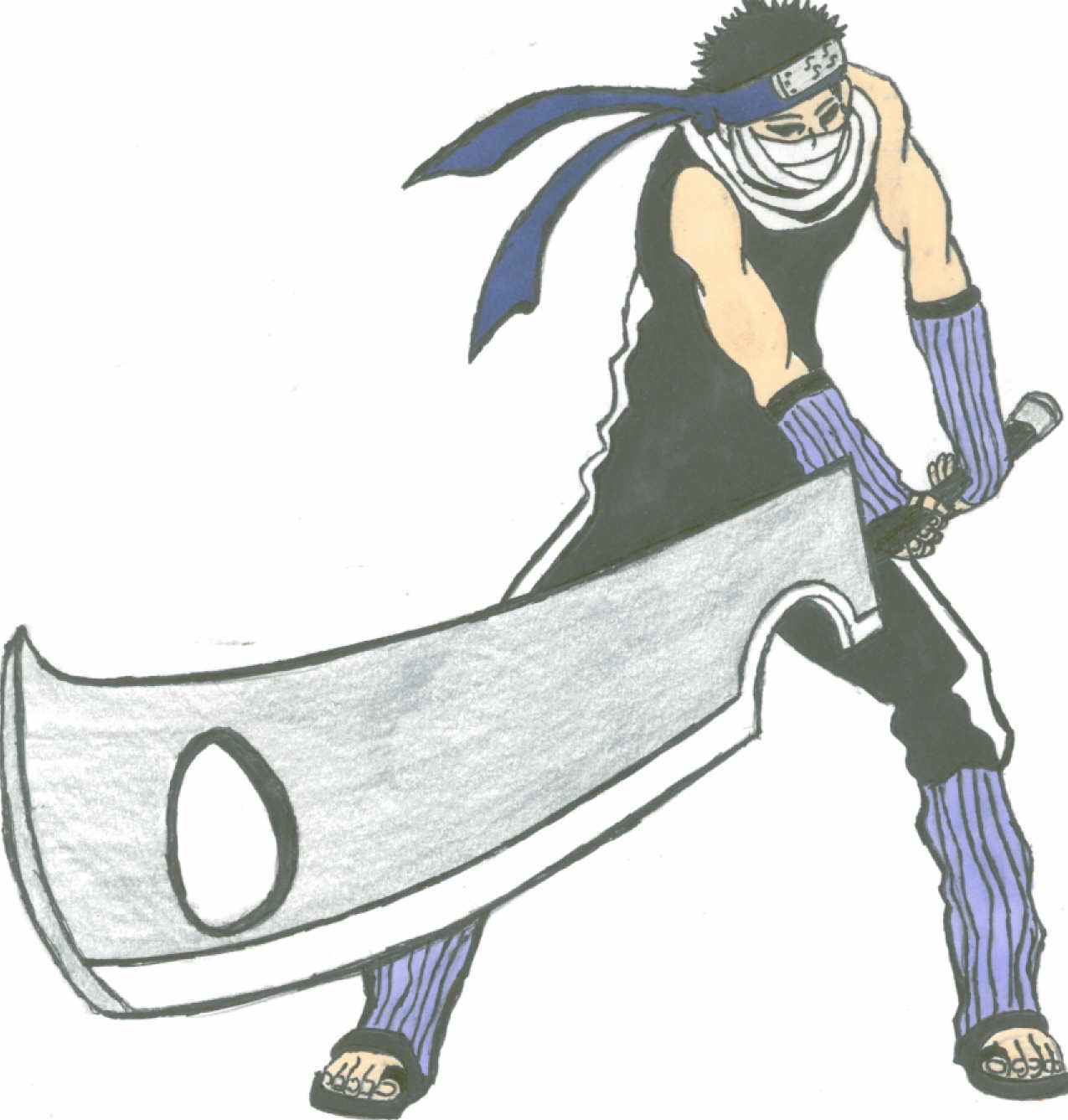 Забуза нарисовать меч