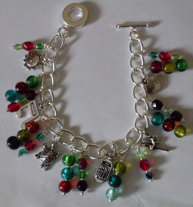 multi charm bracelet