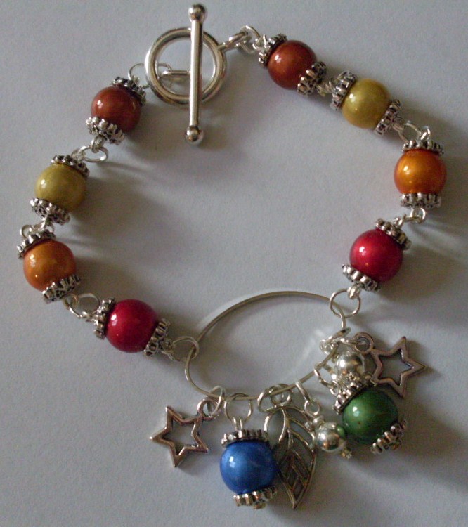 Chain-link Rainbow Bracelet