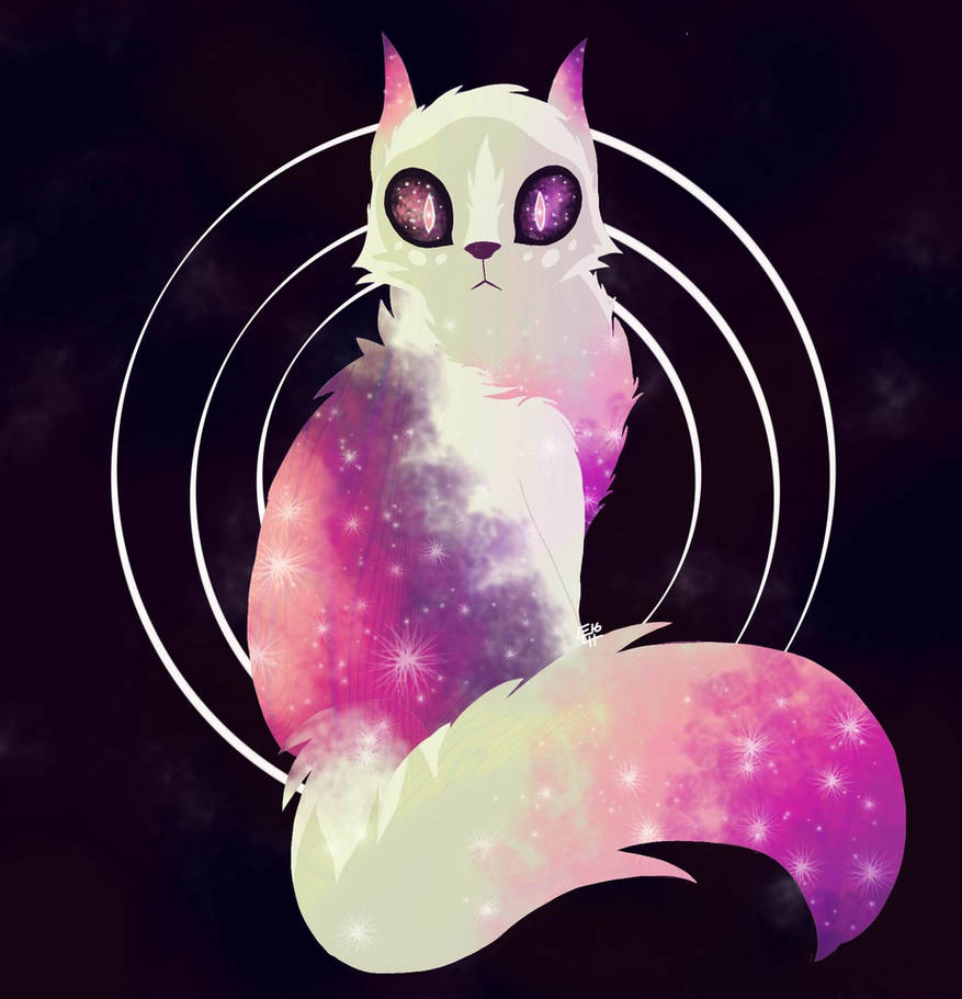 Galaxy Cat by PiFiartist on DeviantArt