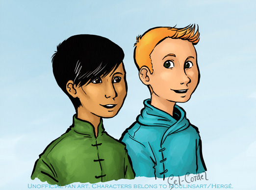 Blue Lotus, Tintin and Chang