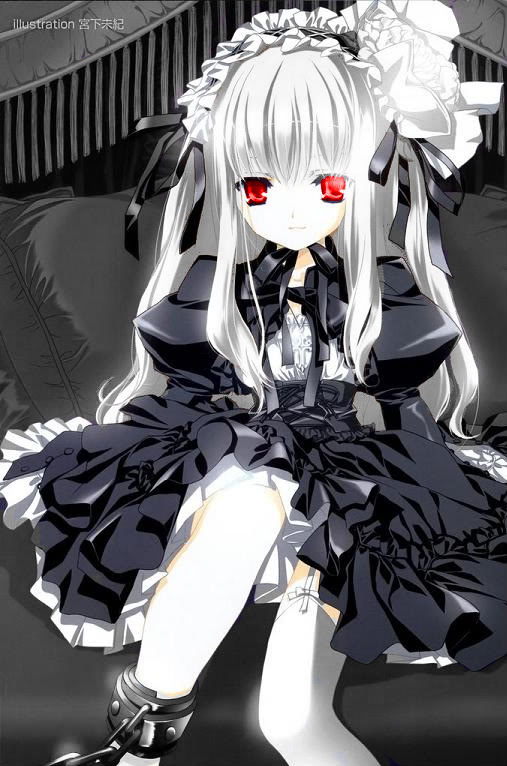 Anime girl with white hair by Mr-Alpaca on DeviantArt