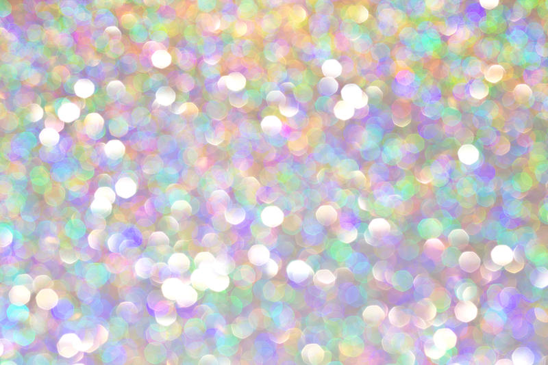 Glitter Silver Bokeh