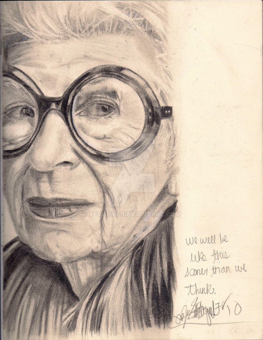 Liz\'s old lady drawing by Tevacile on DeviantArt