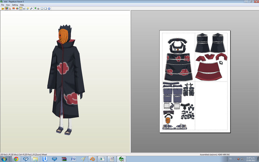 Paper Model Toby tobi papercraft by rexxkentrix on DeviantArt